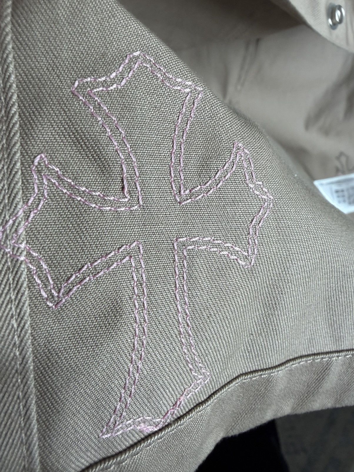 Chrome Hearts Chrome Hearts Tan Work Dog w. Pink & Checkered Cross Patches Size US XL / EU 56 / 4 - 9 Thumbnail