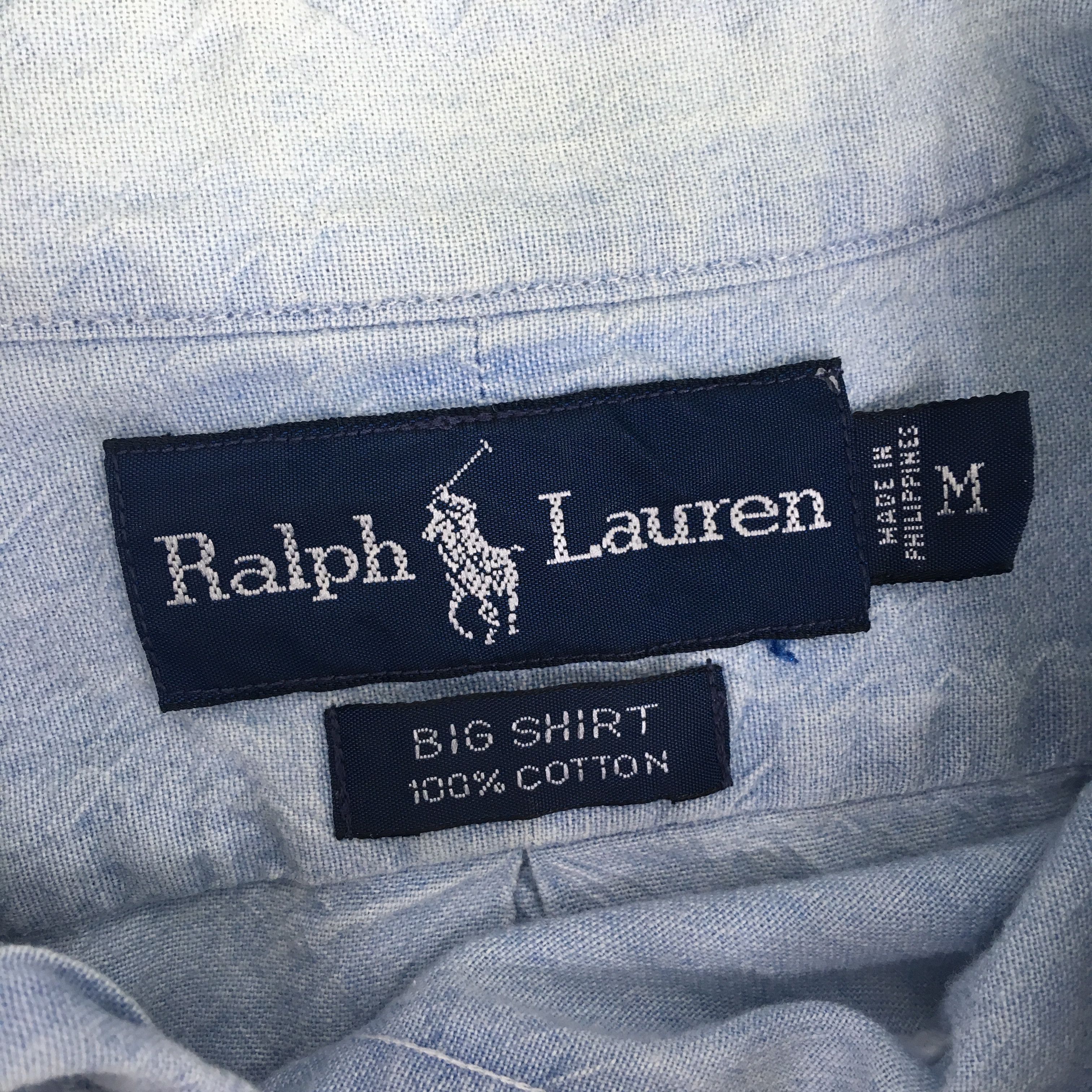 Polo Ralph Lauren Vintage 90s Polo Ralph Lauren Denim Polo Pony Jeans Shirt Size US XL / EU 56 / 4 - 8 Thumbnail