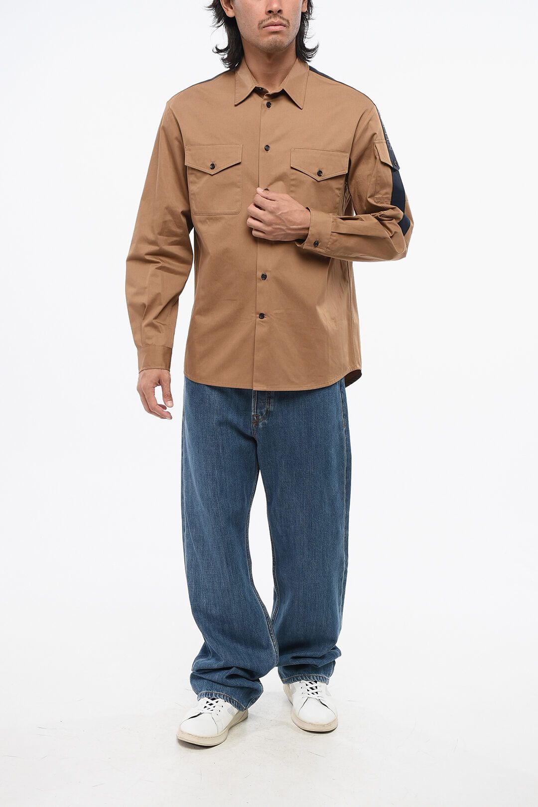 Alexander McQueen og1mm0925 Long Sleeved Shirt in Brown Size US M / EU 48-50 / 2 - 4 Thumbnail