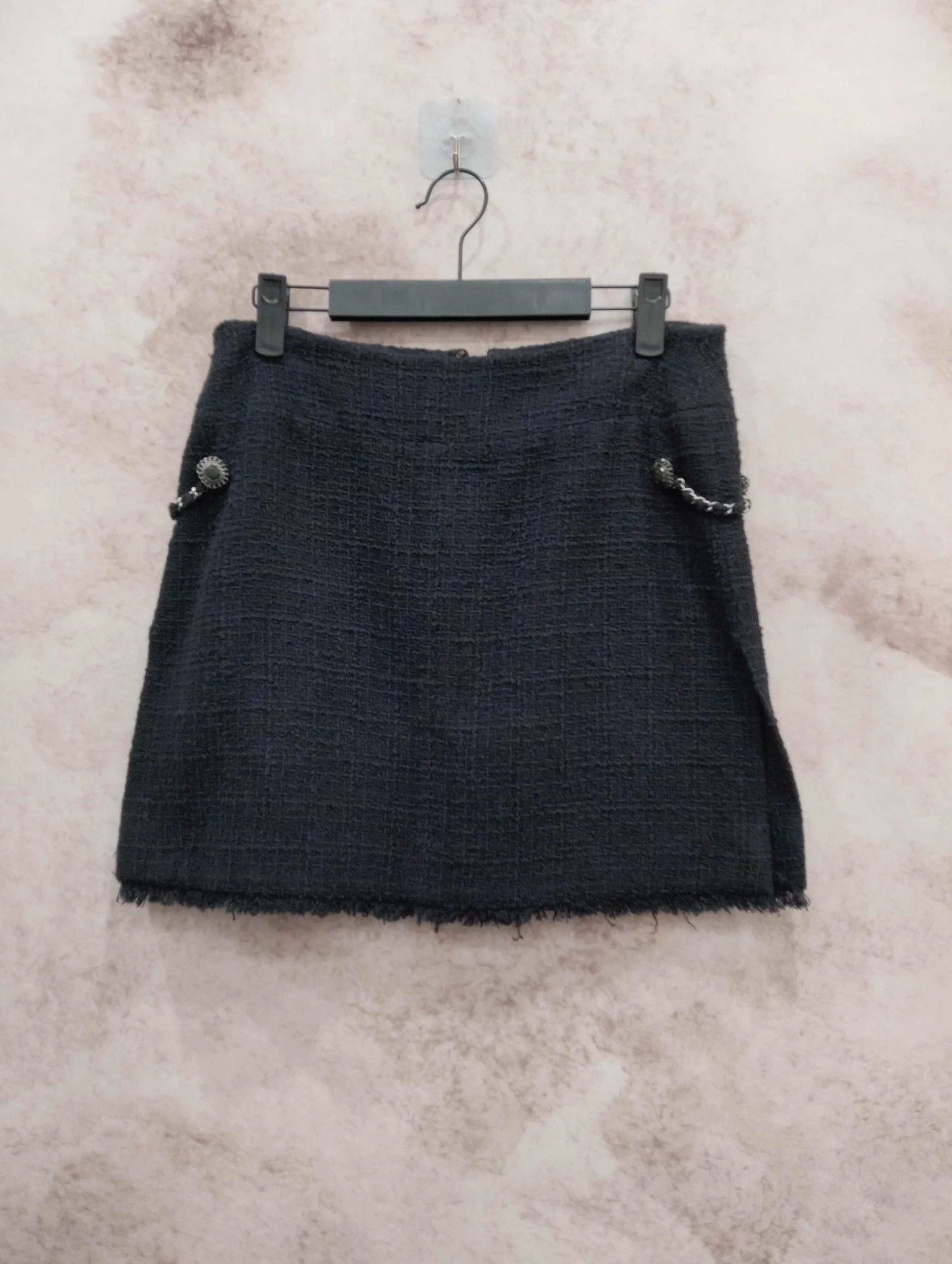 Chanel Chanel Ranch Chain Woven Black Skirt 38 95 New Size 27" / US 4 / IT 40 - 1 Thumbnail