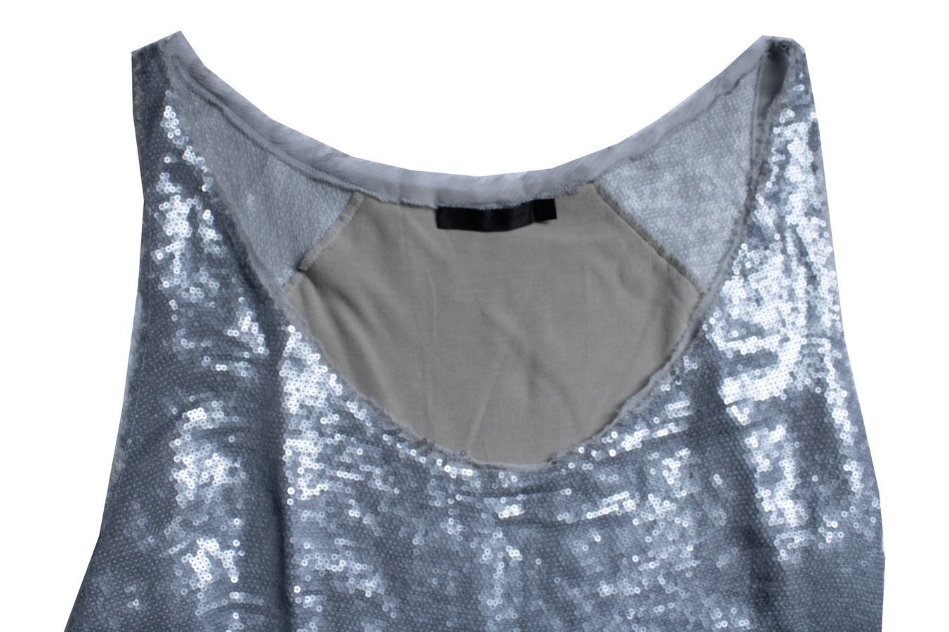 Donna Karan Donna Karan, grey metallic sequinned top Size M / US 6-8 / IT 42-44 - 7 Thumbnail