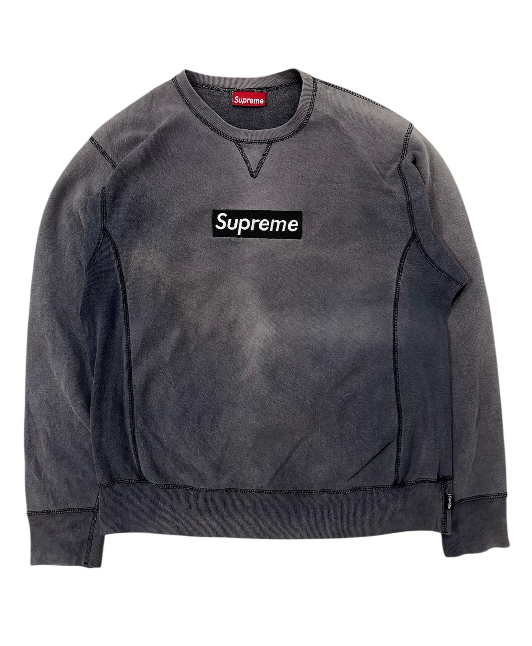 Supreme Vintage Supreme Box Logo Sun Faded Sweatshirt Size US L / EU 52-54 / 3 - 2 Thumbnail