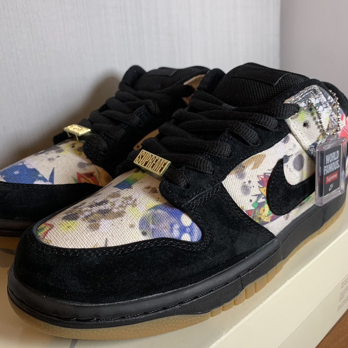 Nike × Supreme Supreme Nike SB Dunk Low Rammellzee Size US 10 / EU 43 - 2 Thumbnail