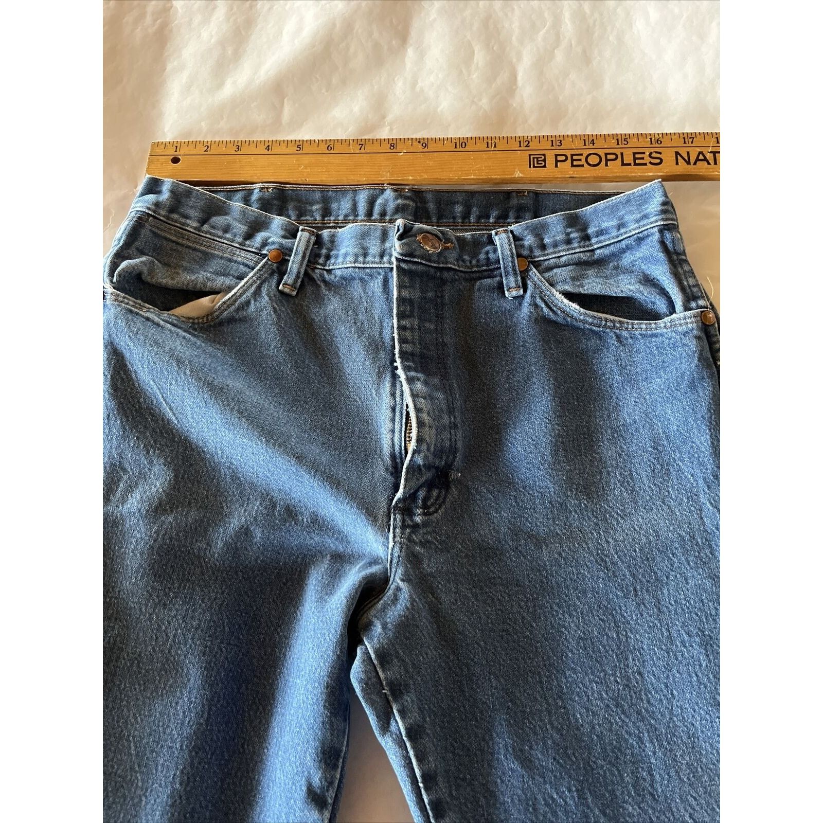 Wrangler Wrangler Jeans Men’s 32x31 Blue Denim Straight Leg Outdoor Size US 32 / EU 48 - 10 Thumbnail