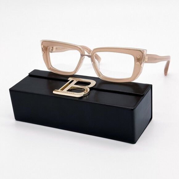 Balmain NEW BALMAIN EYEGLASSES BPX-134C CAT EYE NUDE WOMEN EYEWEAR Size ONE SIZE - 1 Thumbnail