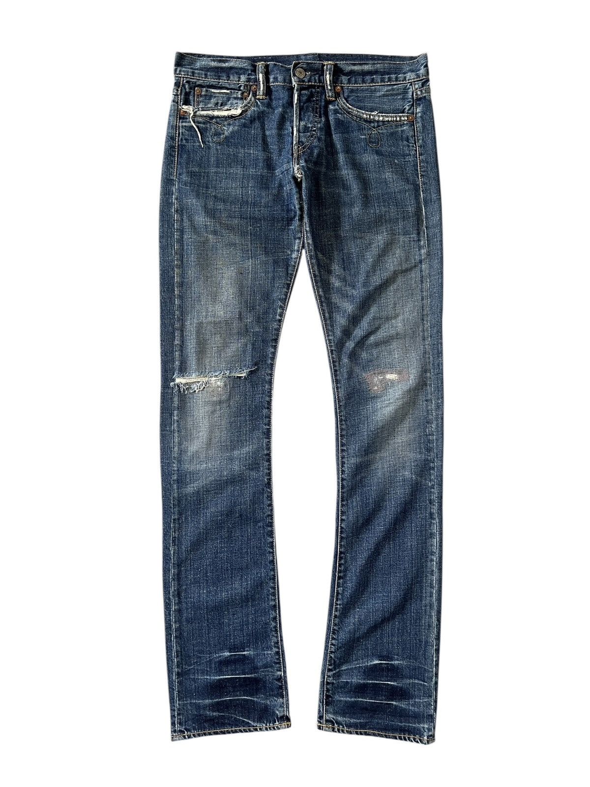 RRL Ralph Lauren Vintage RRL Slim Fit Light Bootcut Jeans Size 32" / US 10 / IT 46 - 2 Thumbnail