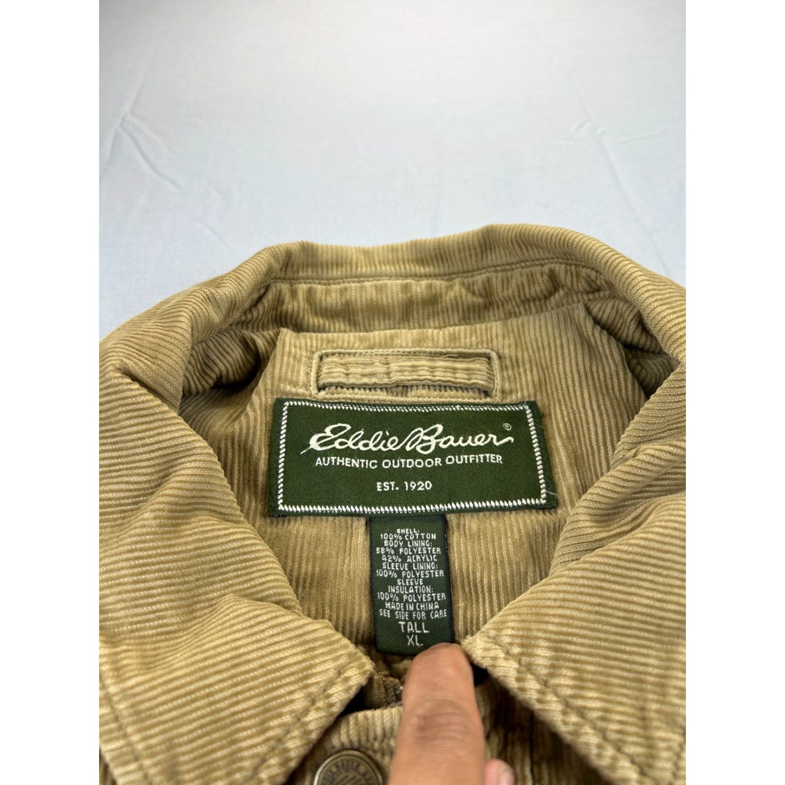 Eddie Bauer Eddie Bauer Corduroy Jacket Mens XL Tall Tan Brown Button Winter Overcoat Jacket Regular Coat Clothing Mens XL Tall Size US XL / EU 56 / 4 - 2 Thumbnail