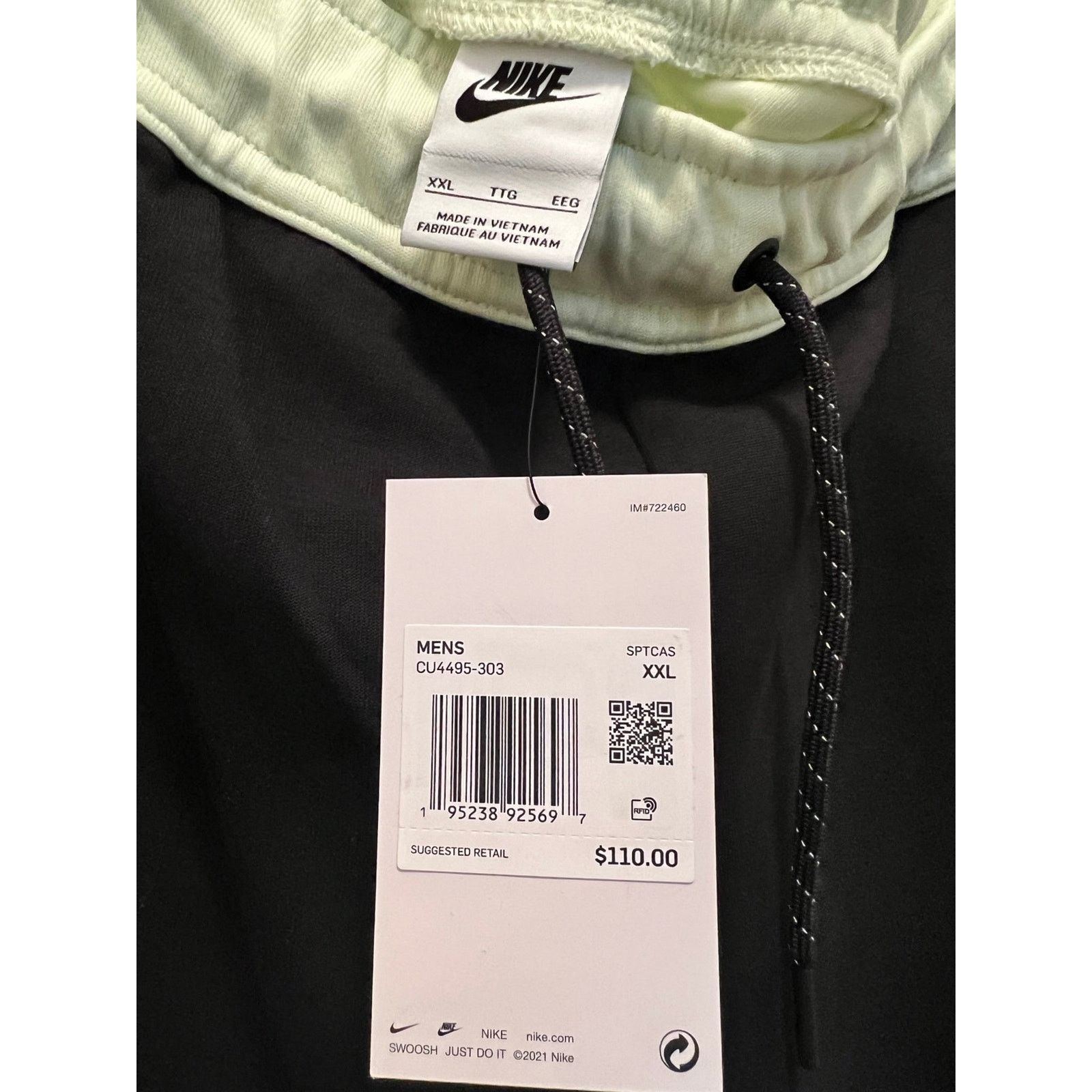 Nike Brand New Nike Tech Pants- Lime Green and Black- Men’s XXL Size US 40 / EU 56 - 7 Thumbnail