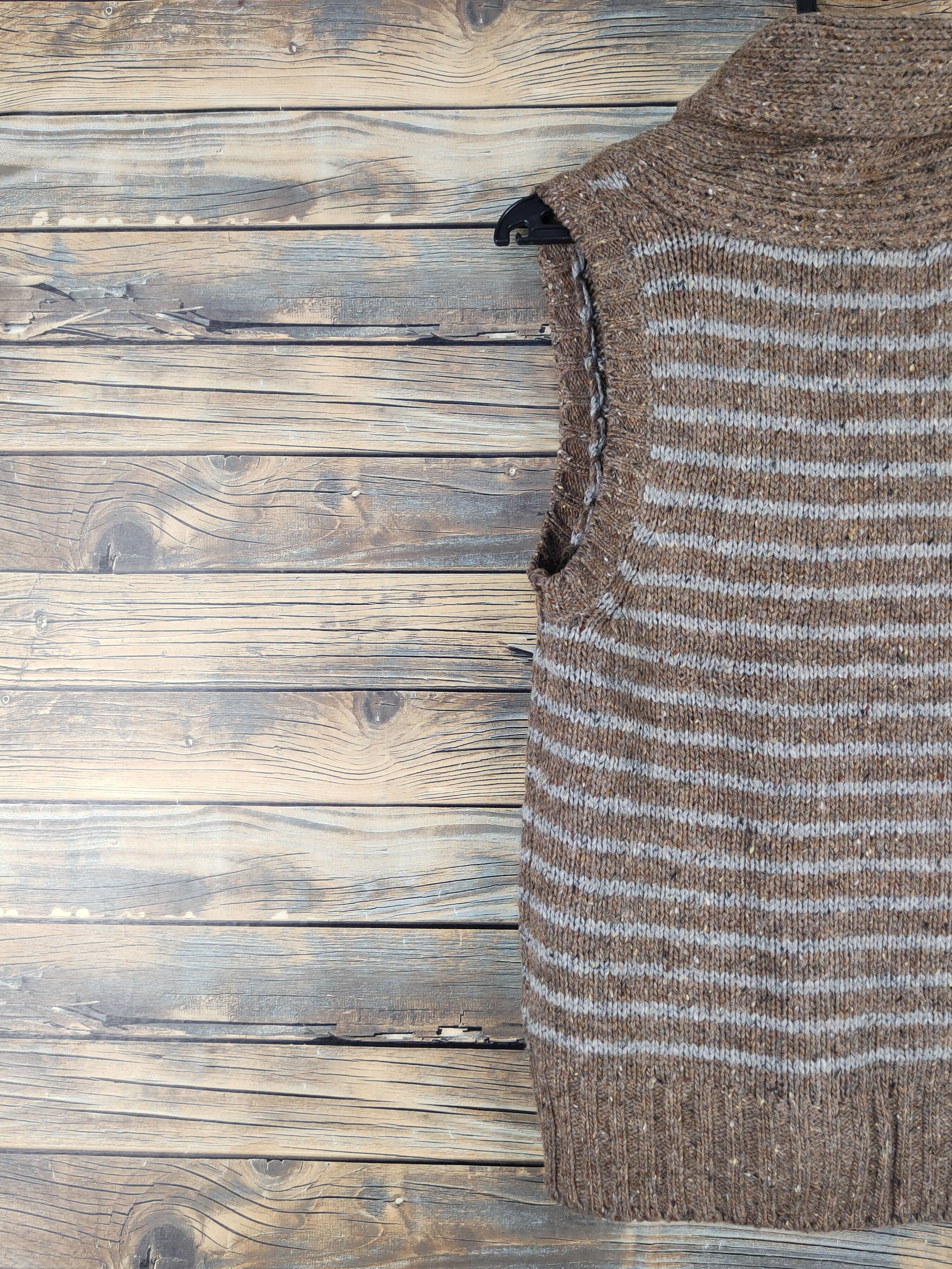 Japanese Brand Heart Market Brown Knitwear Vests #W2114 Size S / US 4 / IT 40 - 8 Thumbnail