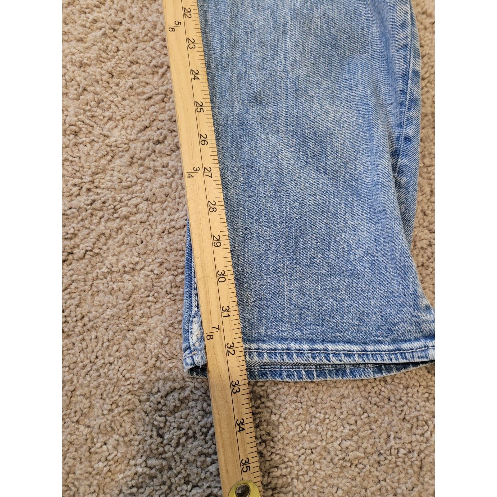 BKE BKE Carter Straight Leg Jeans 34L Distressed Button Fly EUC Size US 36 / EU 52 - 8 Thumbnail