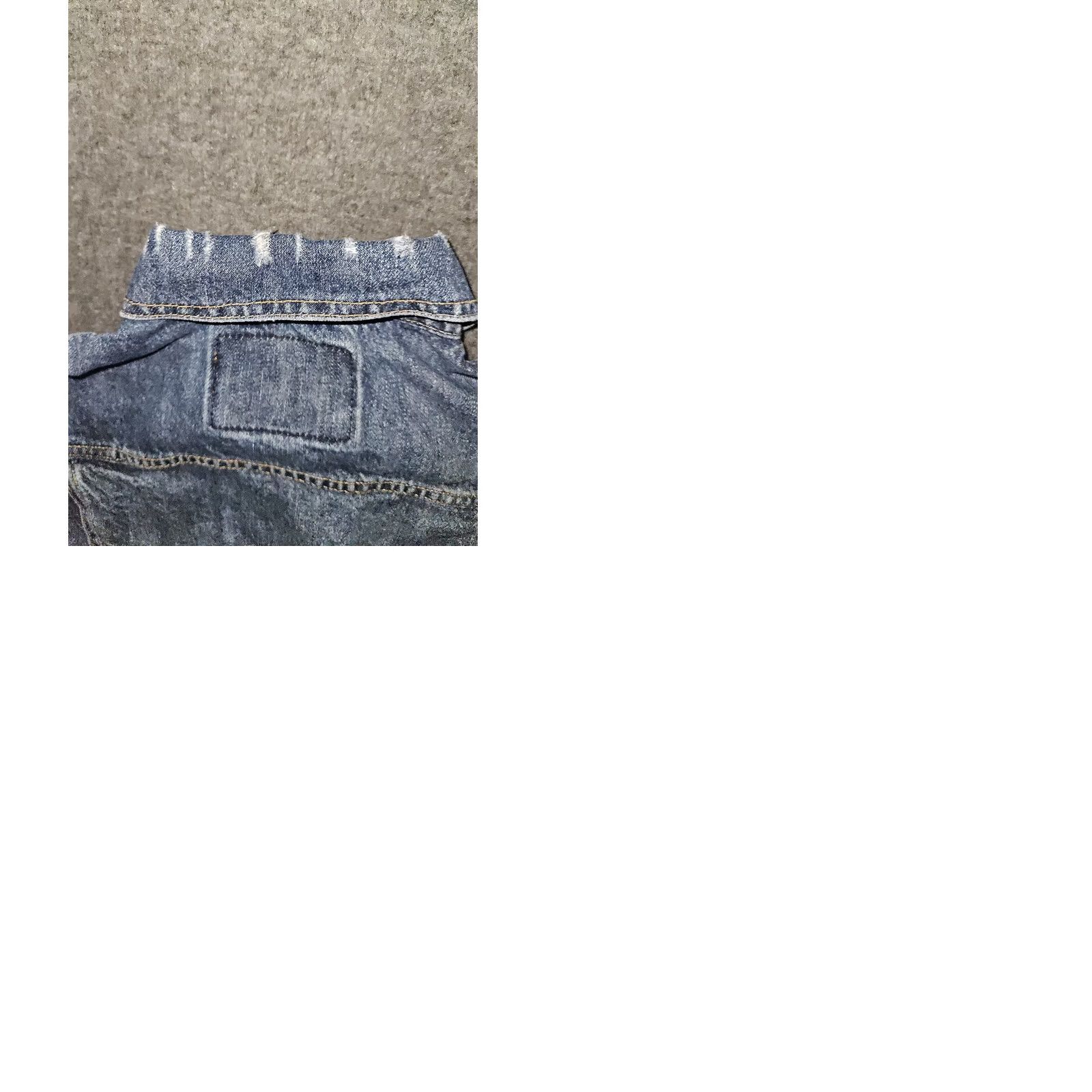Vintage VINTAGE American Eagle Jacket Womens XS Blue Denim Cropped Distressed Jacket Size 26" / US 2 / IT 38 - 9 Thumbnail