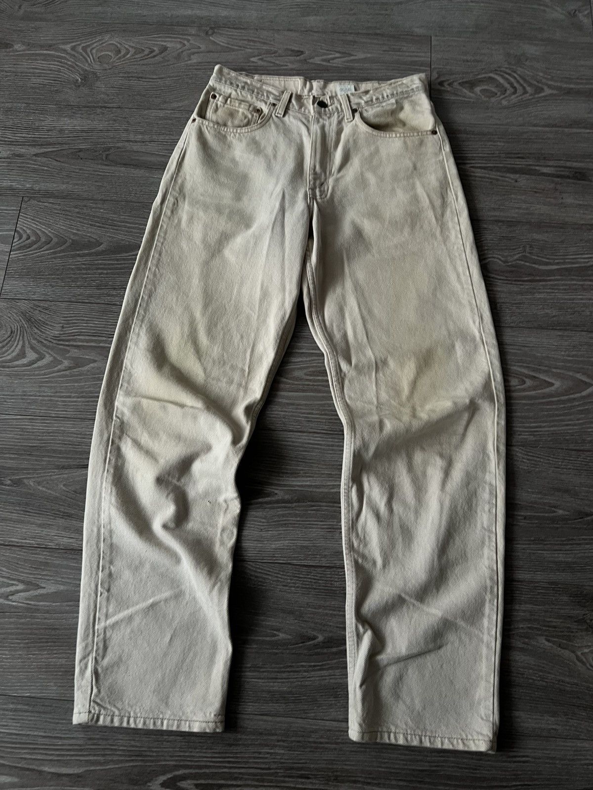 Levi's × Vintage ‼️Levis Vintage White Denim Made In USA 550 Relaxed Fit Jeans Size US 32 / EU 48 - 11 Thumbnail