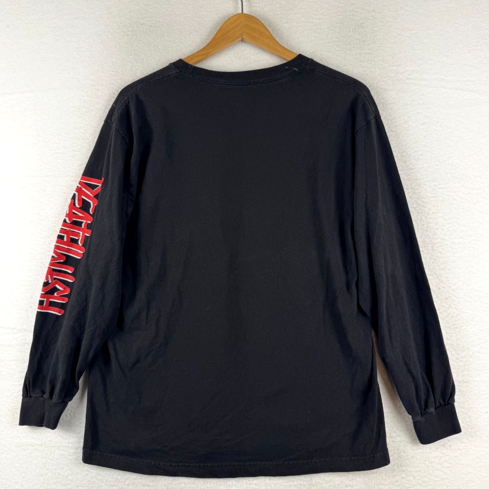 Vintage VINTAGE Deathwish Shirt L Black Y2K Deathwish Long Sleeve Graphic Print Skateboarding Shirt Mens Size US L / EU 52-54 / 3 - 6 Thumbnail