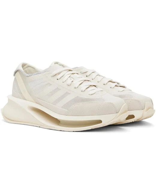 Y-3 × Yohji Yamamoto o1s22i1n0125 S-Gendo Run Low-Top Sneakers in Beige Size US 11.5 / EU 44-45 - 4 Thumbnail