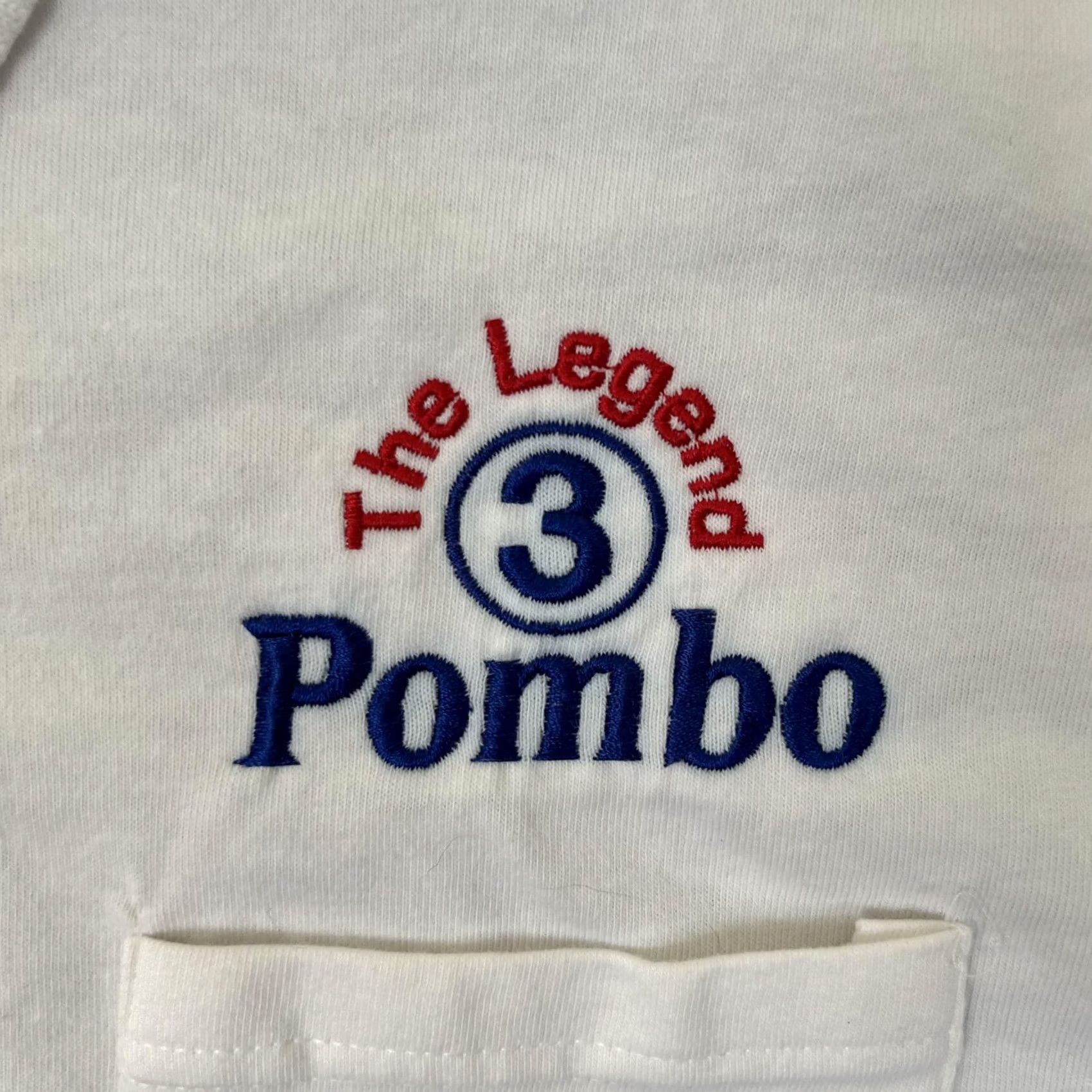 Hanes VINTAGE Hanes Pombo Racing Polo Shirt Mens Large White Collar Button Pocket Graphic Backprint 2006 Madera Speedway Size US L / EU 52-54 / 3 - 3 Thumbnail
