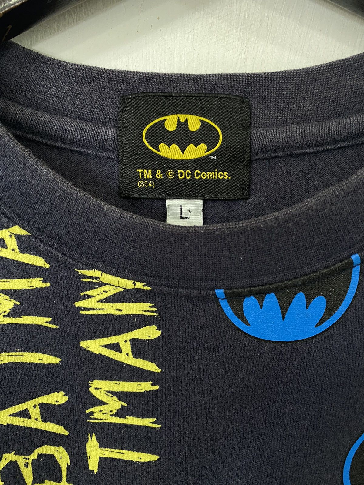 DC Comics × Vintage 💥VINTAGE BATMAN DC Comics superhero character cartoon shirt Size US L / EU 52-54 / 3 - 4 Thumbnail