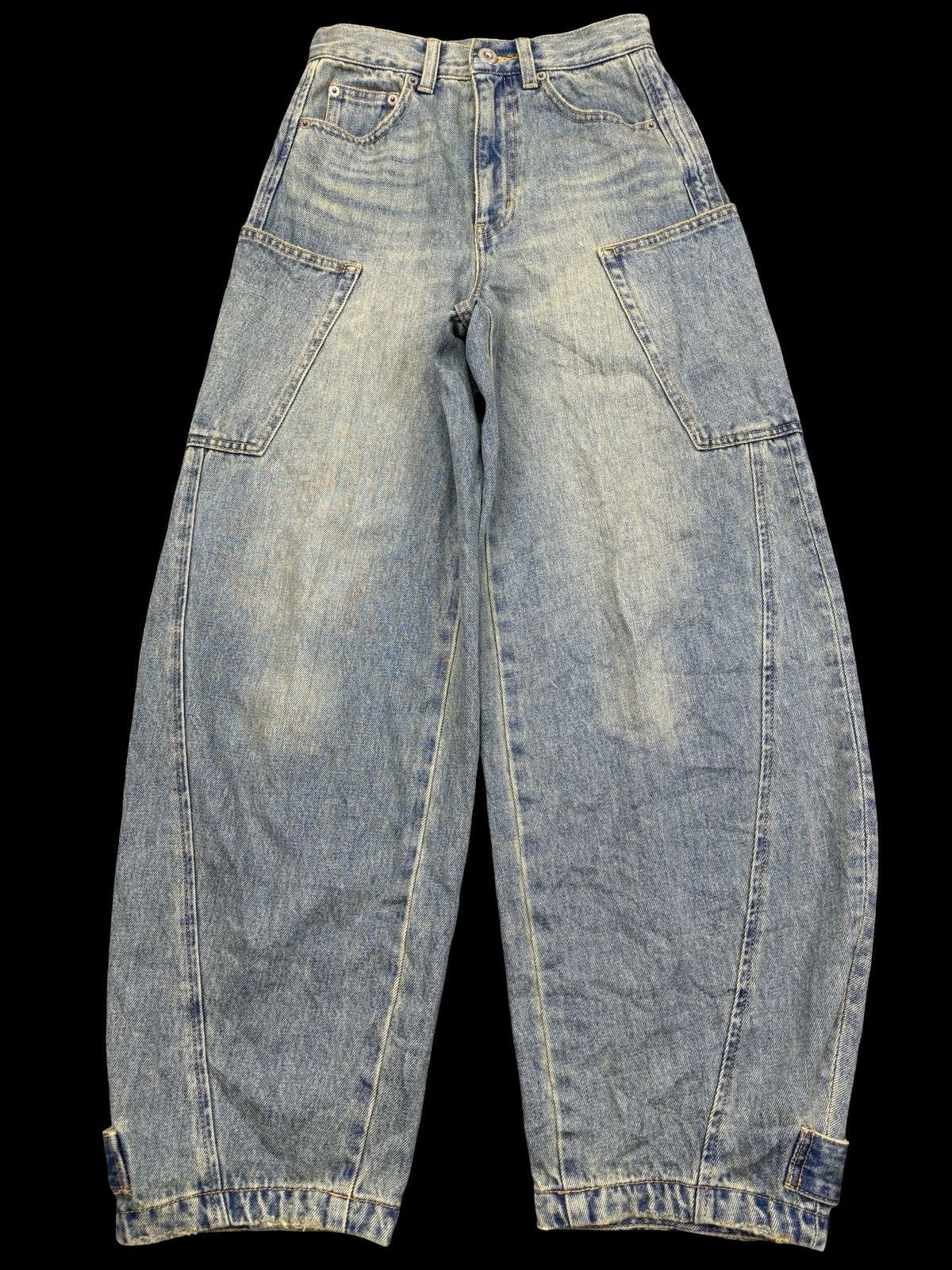 MOUSSY 💥Super Balloon💥Archival Style Cargo Balloon Denim F927 Size 25" / US 0 / IT 36 - 1 Thumbnail