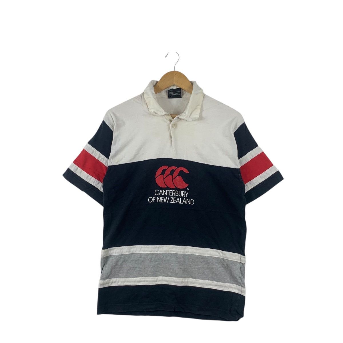 Canterbury of New Zealand Vintage CANTERBURY NEW ZEALAND Steinlager Rugby Tee Shirt Size US L / EU 52-54 / 3 - 1 Thumbnail
