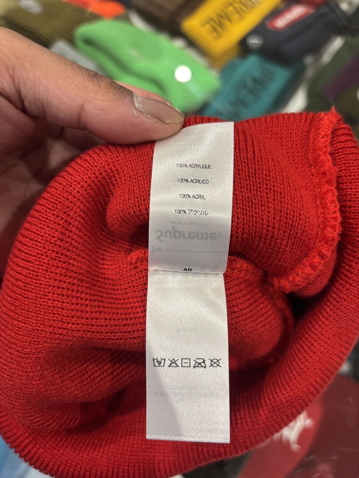 Supreme Supreme Duck Down Records Beanie Red Size ONE SIZE - 4 Thumbnail