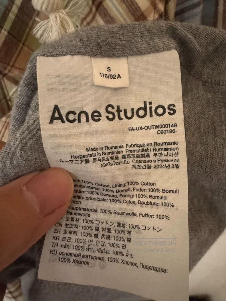 Acne Studios Acne Studios Face Expression Plaid Pattern Casual Hooded S Size US S / EU 44-46 / 1 - 4 Thumbnail