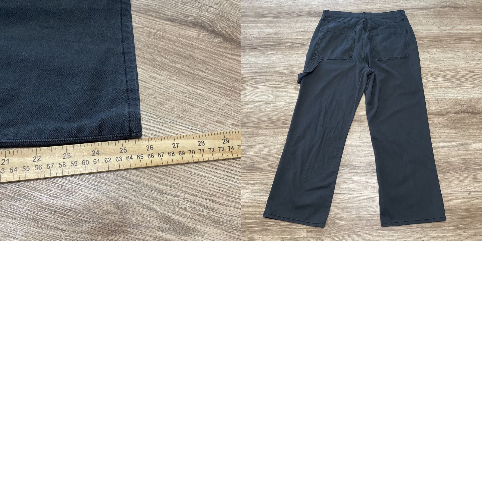 Vintage VINTAGE a.n.a Highest Rise Straight Pants Women's Size 12 Gray Carpenter 90s Womens Size 34" / US 12 / IT 48 - 8 Thumbnail