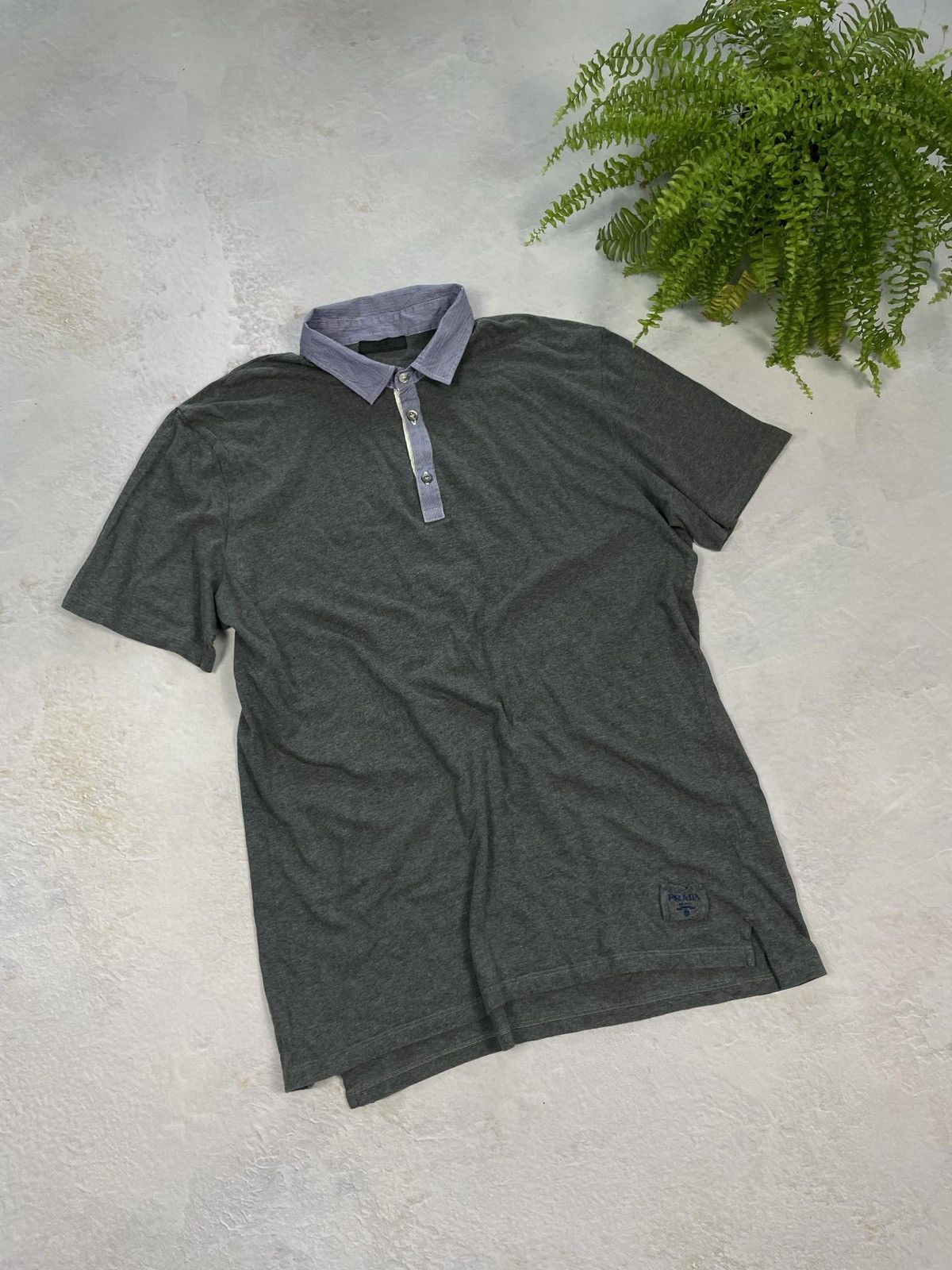 Prada Prada Polo T-Shirt Logo Basic Size US XL / EU 56 / 4 - 1 Thumbnail