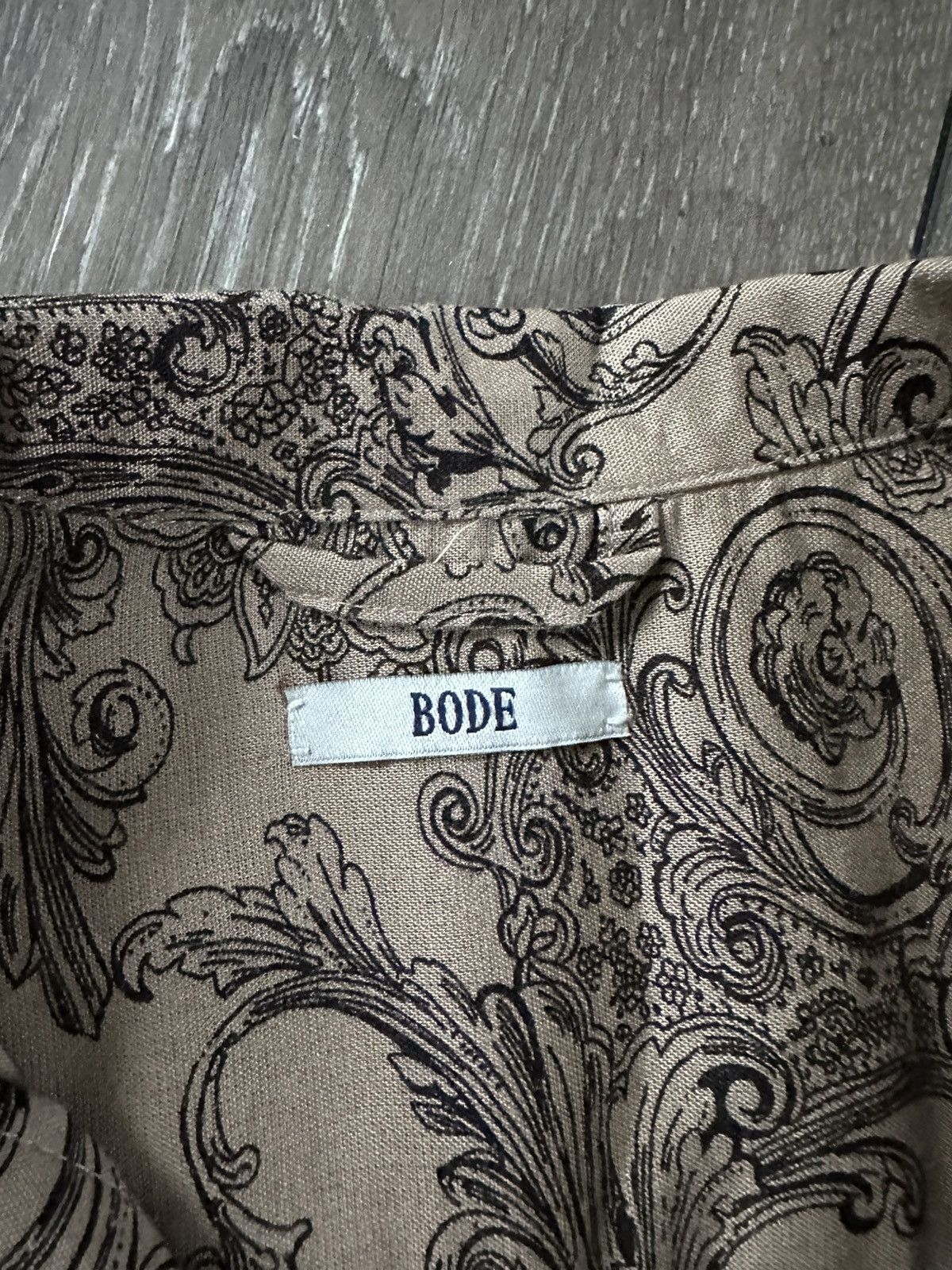 Bode bode button up shirt brown relaxed Size US L / EU 52-54 / 3 - 3 Thumbnail