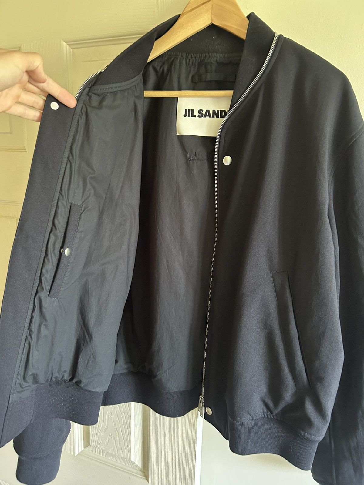 Jil Sander Jil Sander Full Zip Collar Bomber Size US L / EU 52-54 / 3 - 3 Thumbnail