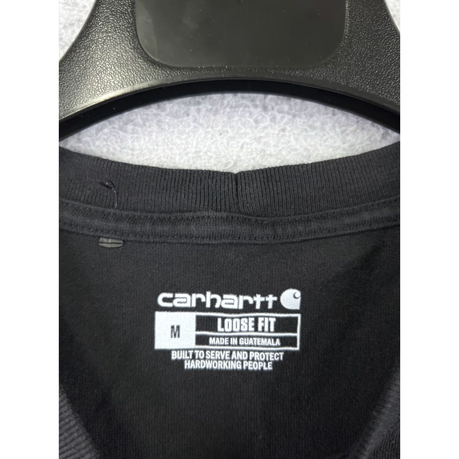 Carhartt VINTAGE Carhartt Shirt Men Medium Black Long Sleeve Crew Neck Cotton Jersey Art Holes Size US M / EU 48-50 / 2 - 3 Thumbnail