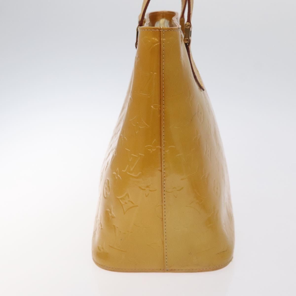 Louis Vuitton LOUIS VUITTON Monogram Vernis Houston Hand Bag Beige M91004 Size ONE SIZE - 5 Thumbnail