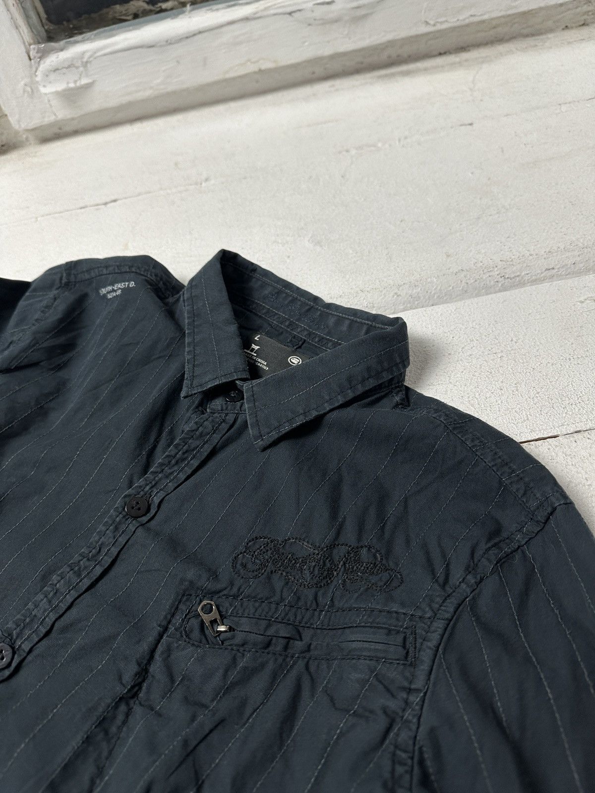 G-Star 🚨 G STAR RAW WMN Y2K Vintage BUTTON UP Zip Racing Jacket Size L / US 10 / IT 46 - 7 Thumbnail