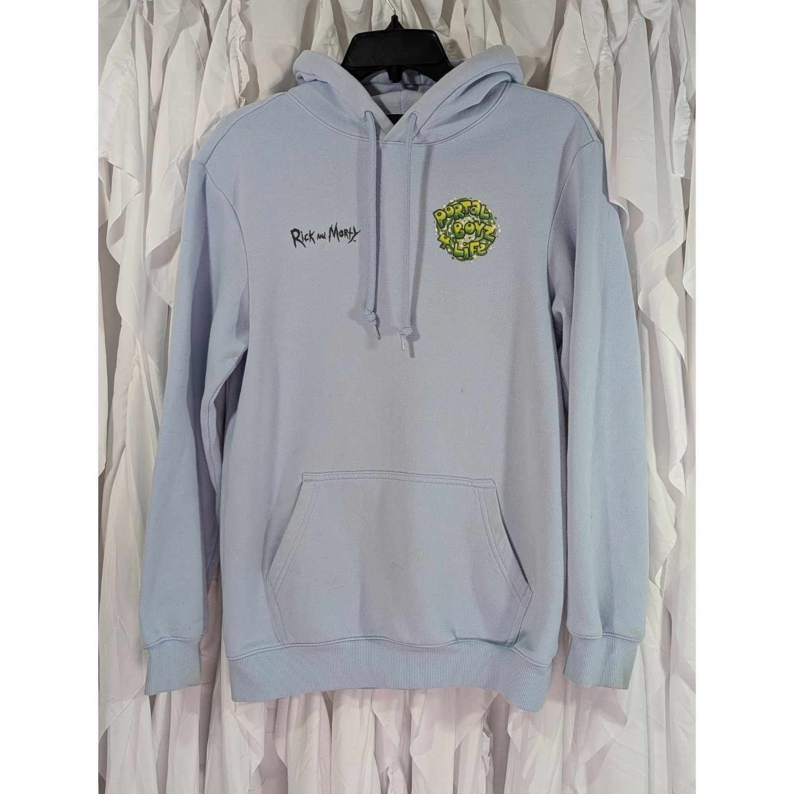 H&M H&M x Rick and Morty Portal Boyz 4 Life Blue Hoodie XS Size US XS / EU 42 / 0 - 1 Thumbnail