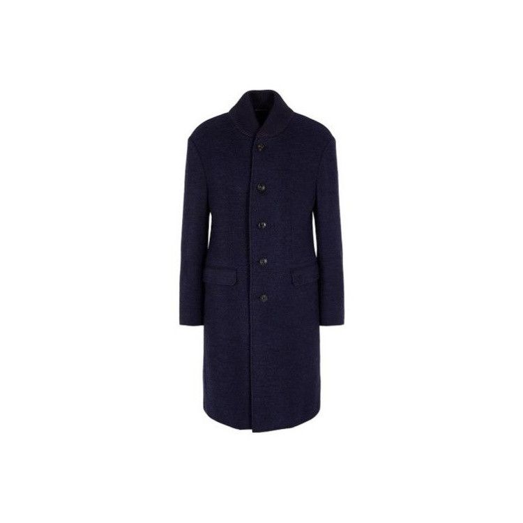 Emporio Armani Emporio Armani Wool Stand Collar Coat Size 48 Size US M / EU 48-50 / 2 - 1 Thumbnail