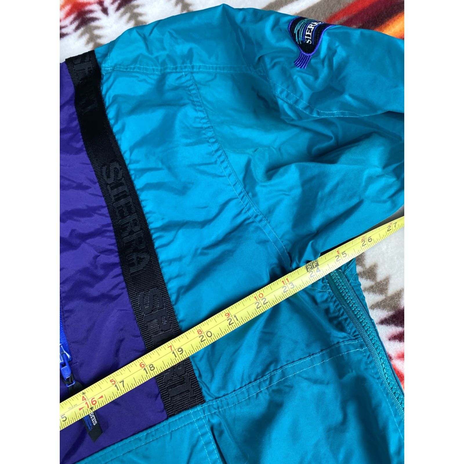 AQUA VINTAGE Sierra Sport Windbreaker Jacket Mens XL Blue 90s EUC VTG Size US XL / EU 56 / 4 - 5 Thumbnail