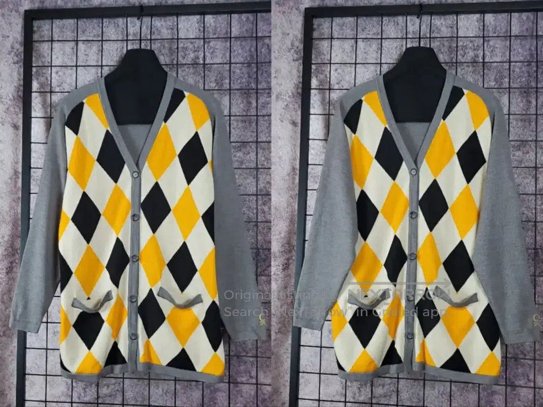 Dior Dior Gray Wool Logo Embroidered Sweater . Size M / US 6-8 / IT 42-44 - 3 Thumbnail