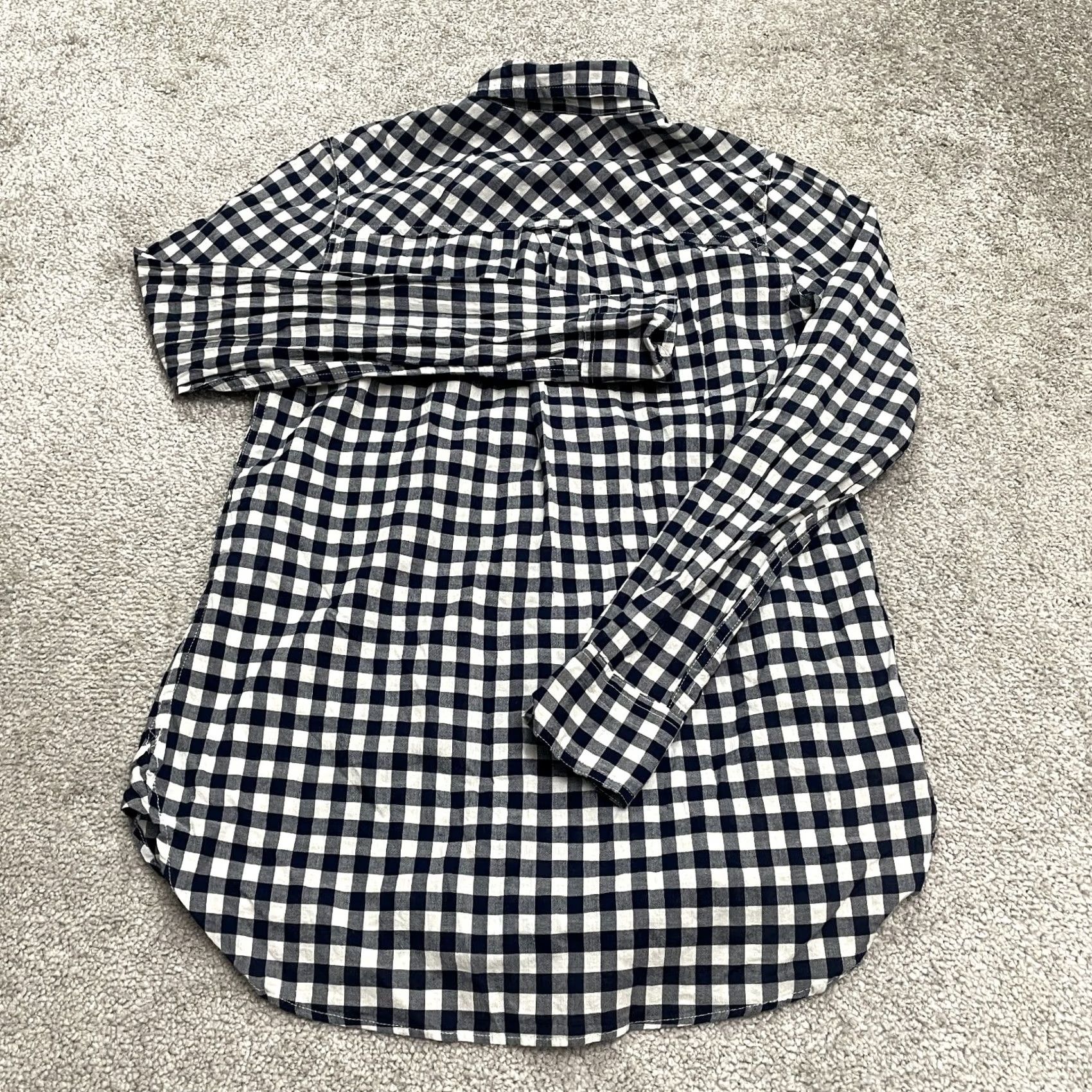 J.Crew J.CREW Classic Boy Fit Shirt Womens 00 Blue White Plaid Cotton Button-Up Shirt Womens Regular XS? Size XXS / US 00 / IT 34 - 2 Thumbnail