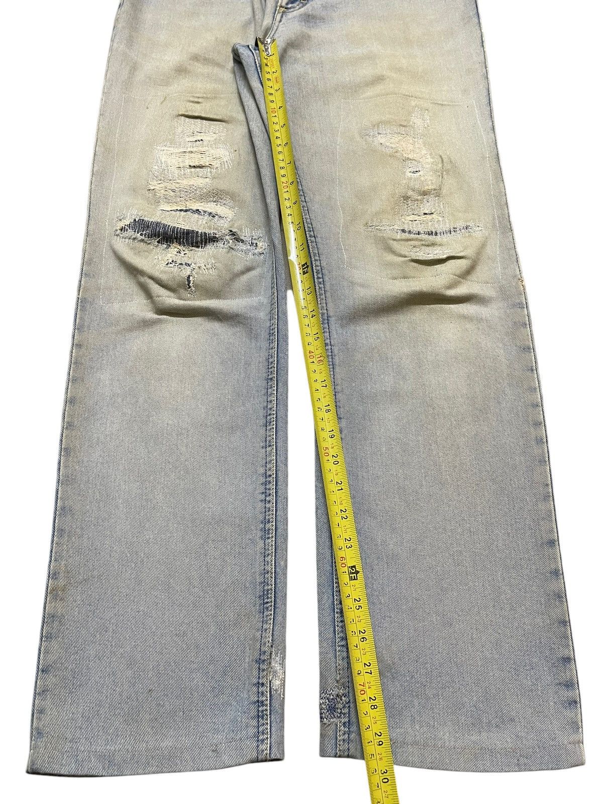 Lee Vintage 90s Lee Faded Wash Distressed Style Loose Jeans Size US 30 / EU 46 - 15 Thumbnail