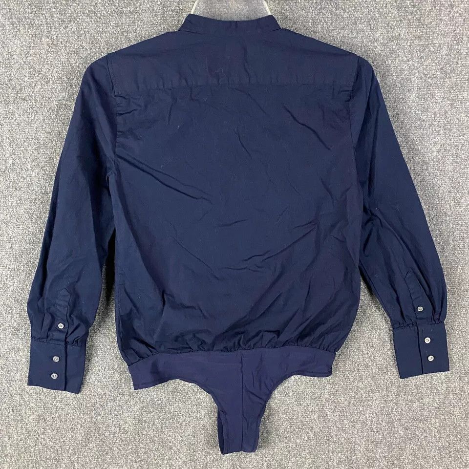 J.Crew J Crew Button Up Top 4P Women's Petite Long Sleeve Navy Blue Size S / US 4 / IT 40 - 8 Thumbnail