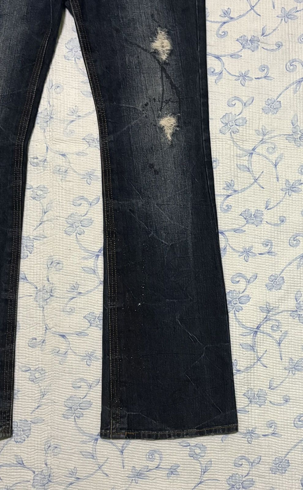 Japanese Brand Japanese Original Jeans Streetwear Flared Distressed Denim Size US 31 - 8 Thumbnail