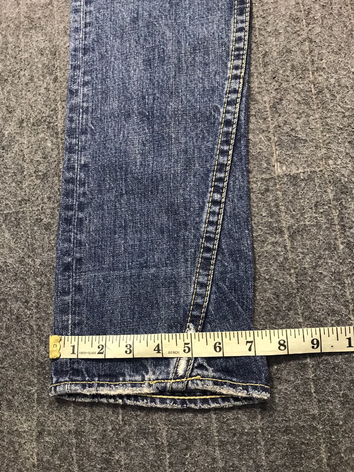 Japanese Brand Rodeo Crown Distressed Indigo Denim Jeans Pants Slim Cut Size US 28 / EU 44 - 13 Thumbnail