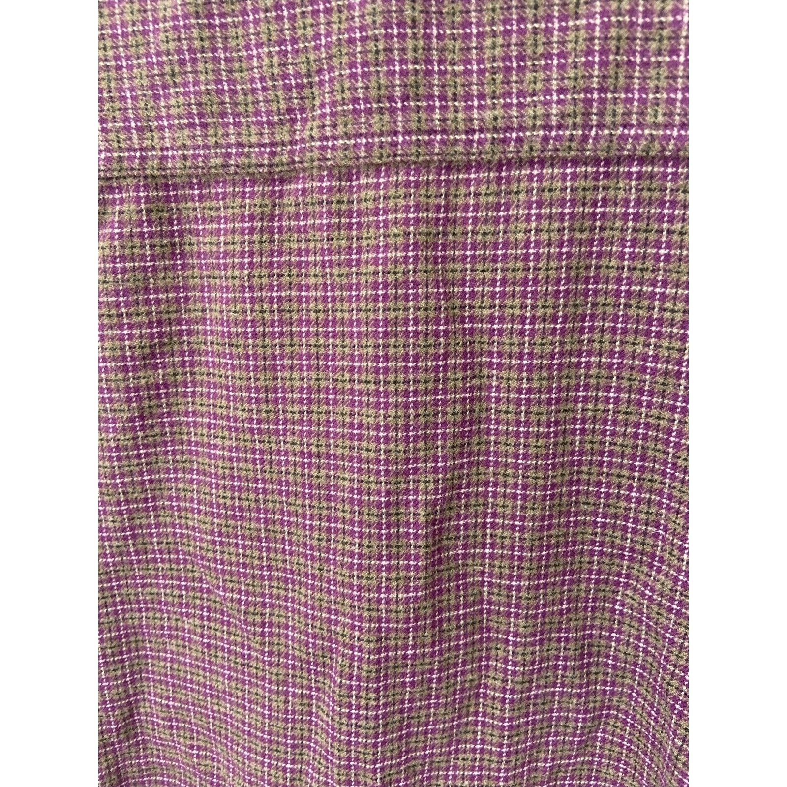 Faded Glory Faded Glory Woman’s Button Down Flannel Purple Size 18W Size XXL / US 16-18 / IT 52-54 - 4 Thumbnail