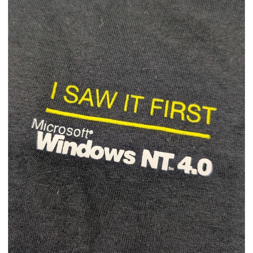 Fruit Of The Loom × Microsoft × Vintage Vintage Microsoft Windows NT 4.0 I Saw It First Tour t-shirt Size US XL / EU 56 / 4 - 4 Thumbnail