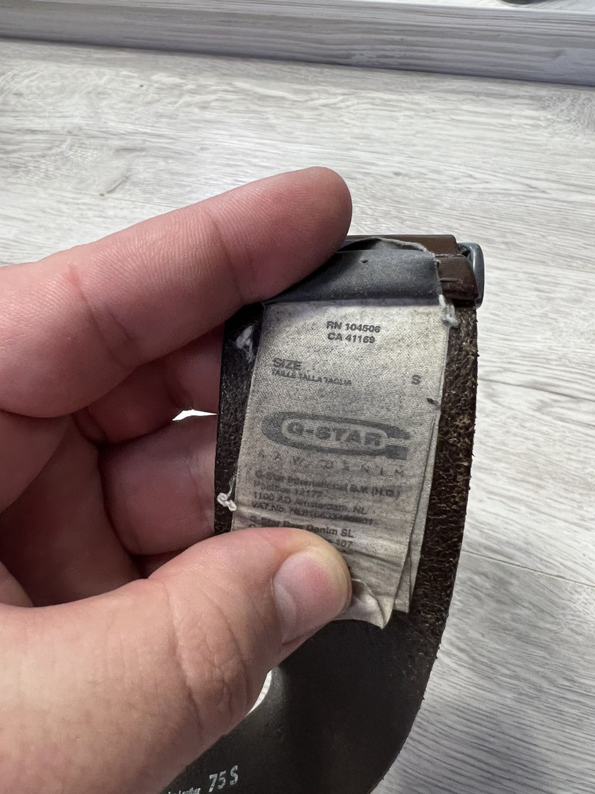G-Star Vintage G-Star RAW Leather Brown Belt Size ONE SIZE - 11 Thumbnail