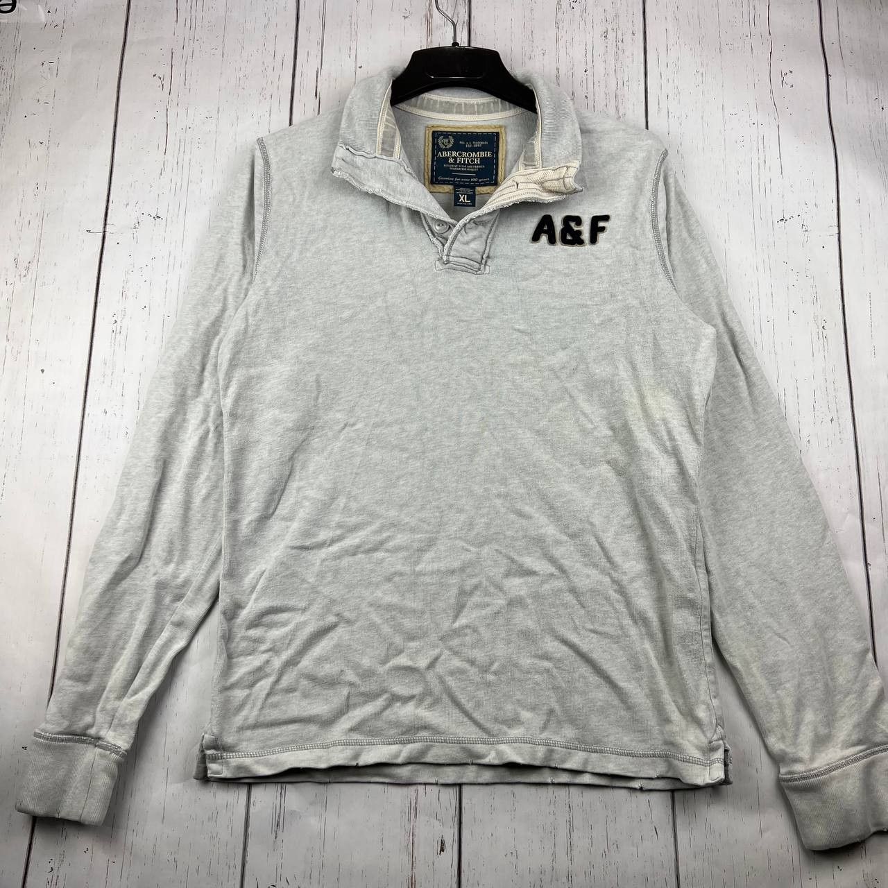 Abercrombie & Fitch Abercrombie & Fitch A&F Logo XL Pullover Sweatshirt Men Size US XL / EU 56 / 4 - 1 Thumbnail