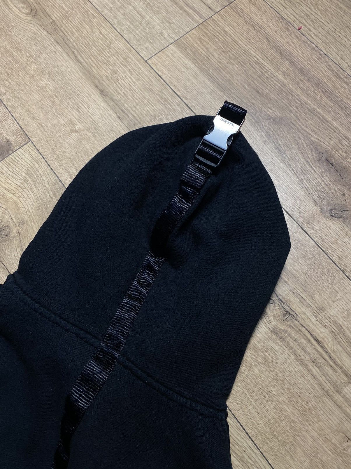 Diesel Diesel Mens Black Zip Up Hoodie Size XL Hooded Sweatshirt Size US XL / EU 56 / 4 - 3 Thumbnail