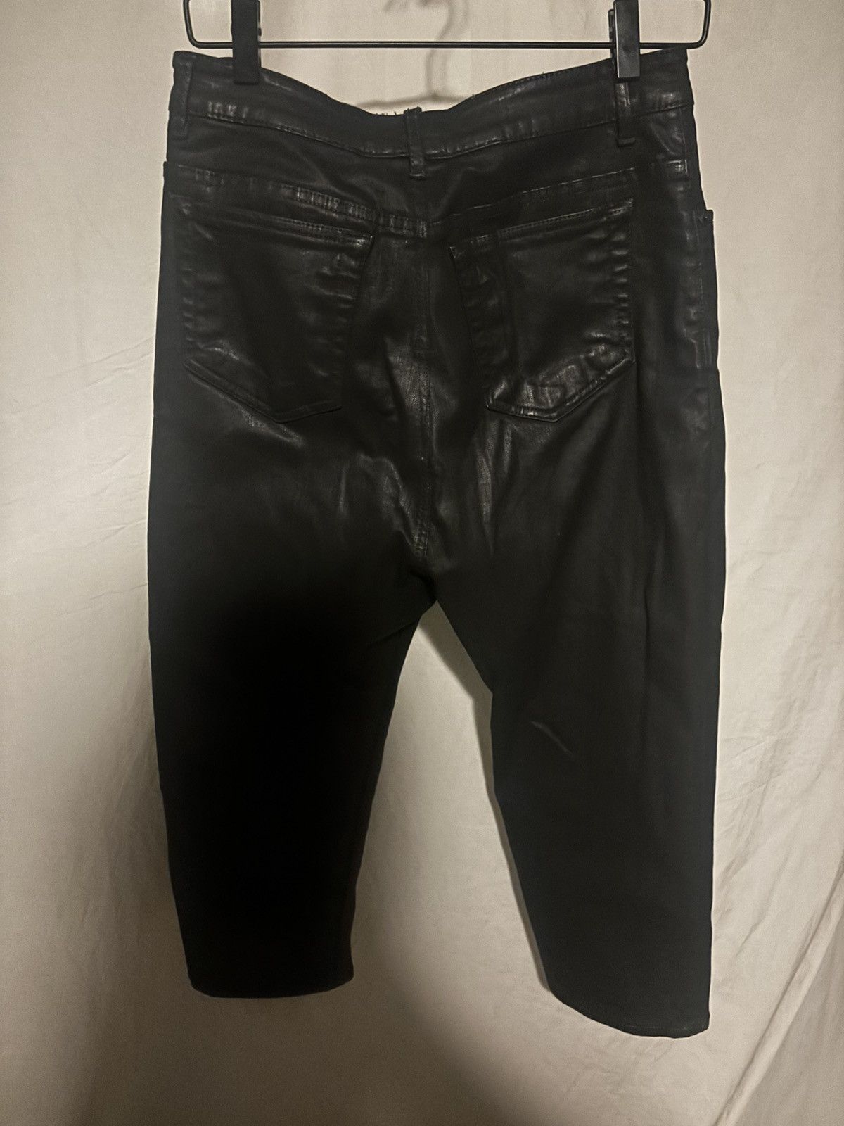 Rick Owens Rick Owens fw18 Sisyphus Collapse Cropped black wax Size US 27 - 3 Thumbnail