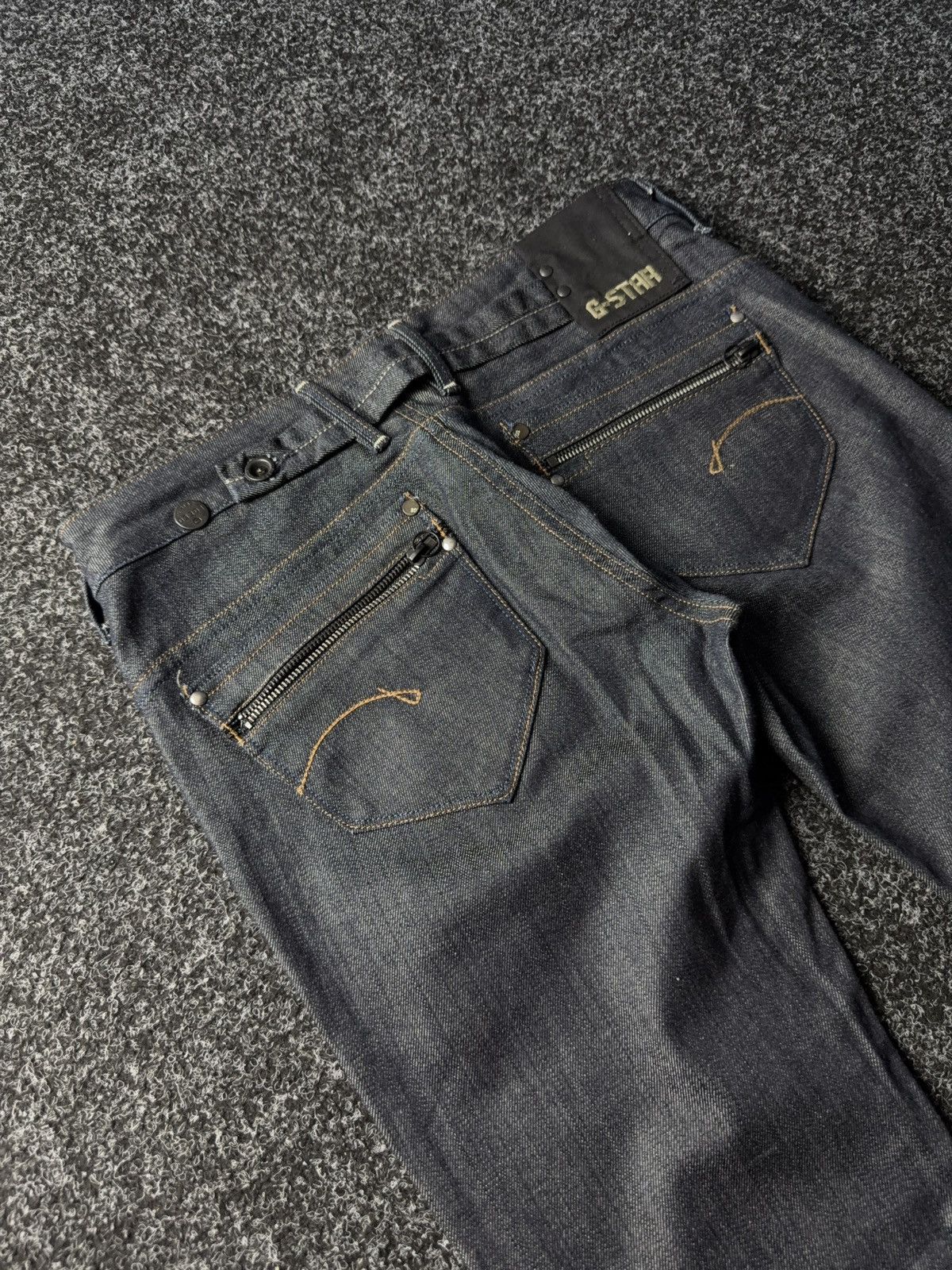 G-Star G-Star Raw Slim Fit Dark Wash Jeans Y2K Techwear Style Size 30" / US 8 / IT 44 - 14 Thumbnail