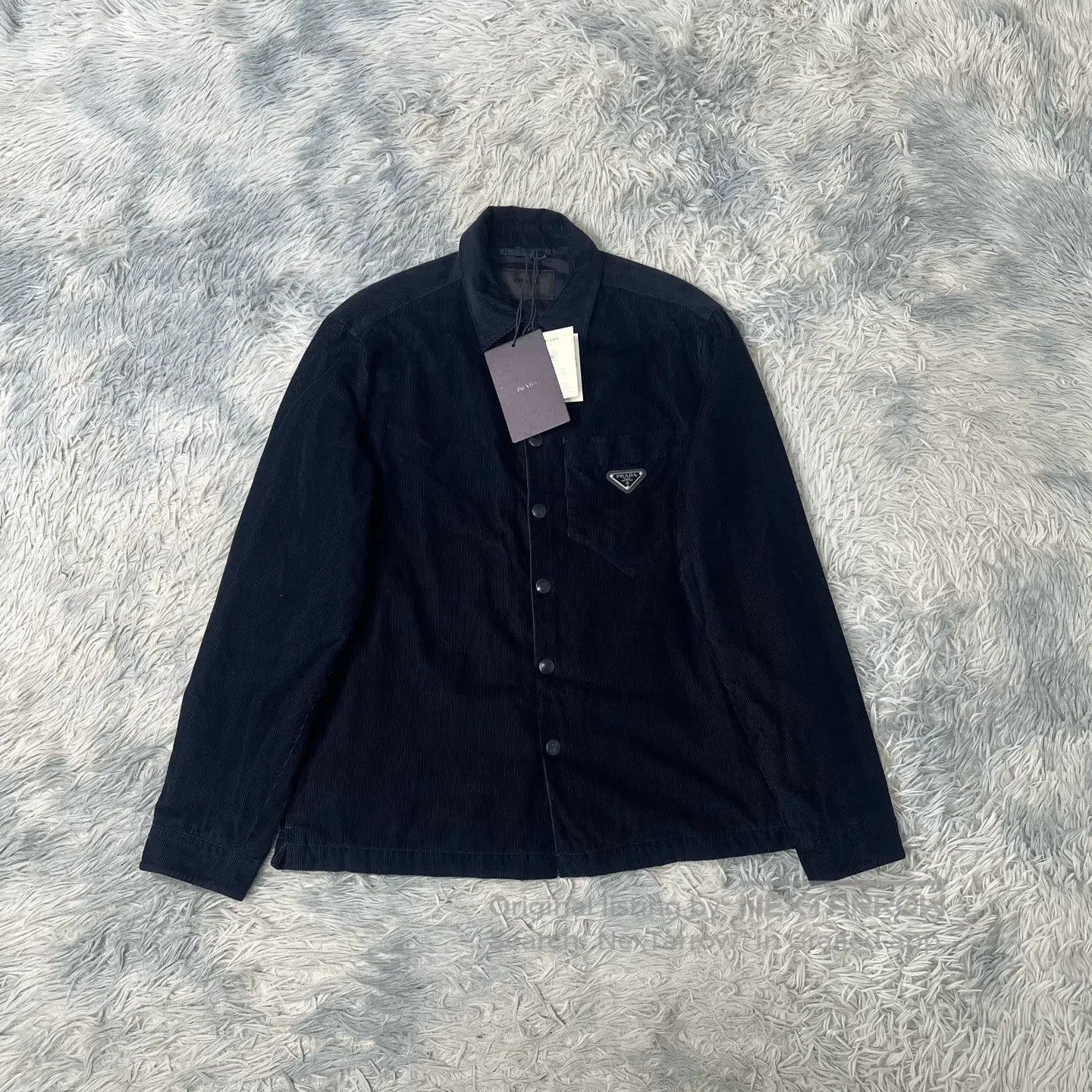Prada Prada Corduroy Triangle Logo Jacket. Size US S / EU 44-46 / 1 - 1 Thumbnail