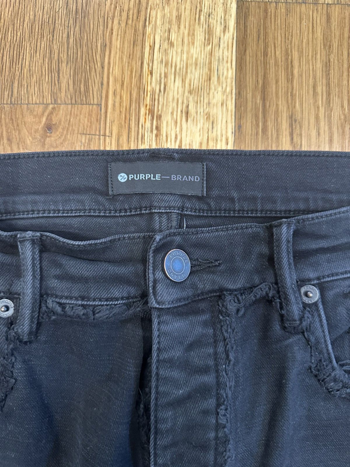 Purple Brand Purple Brand Inside Out Black Denim Jeans Size 36 Size US 36 / EU 52 - 3 Thumbnail