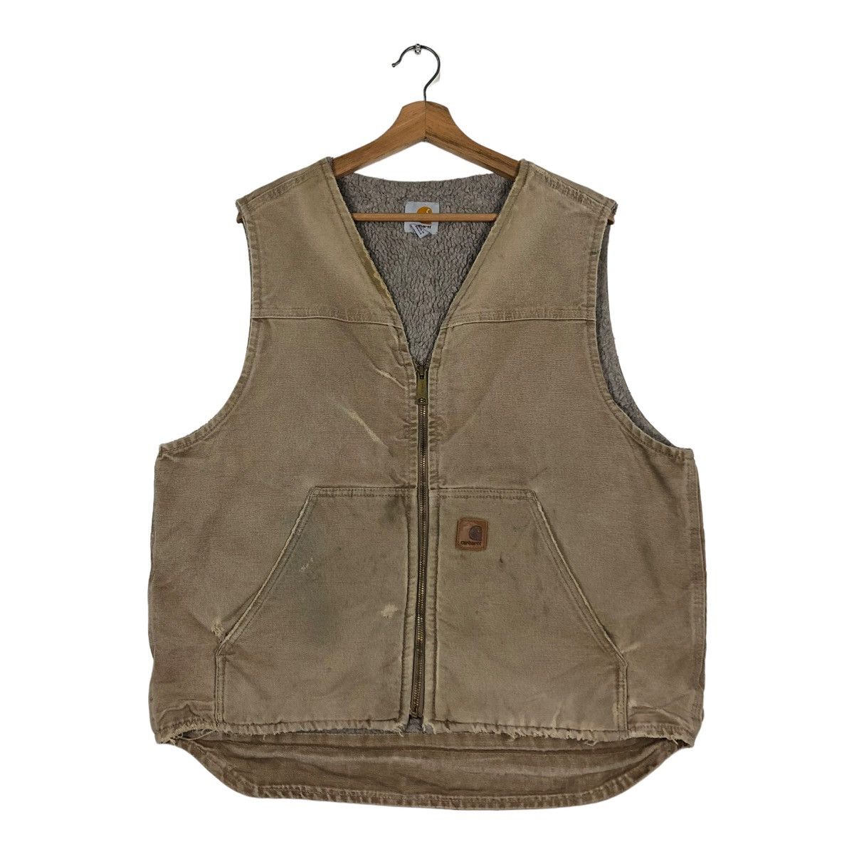 Carhartt 🔥VINTAGE TANK TOP WORK CARHARTT SHEARLING BLANKET Size US L / EU 52-54 / 3 - 3 Thumbnail
